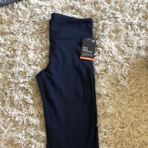 gap compression navy leggings